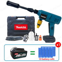 Makita portable pressure washer Pressure Washer Portable Wireless Car Washer 199V High power spray Water Gun Can Rechargeable COD. For washing cars garden and stone floors etc.Wireless Car Washer