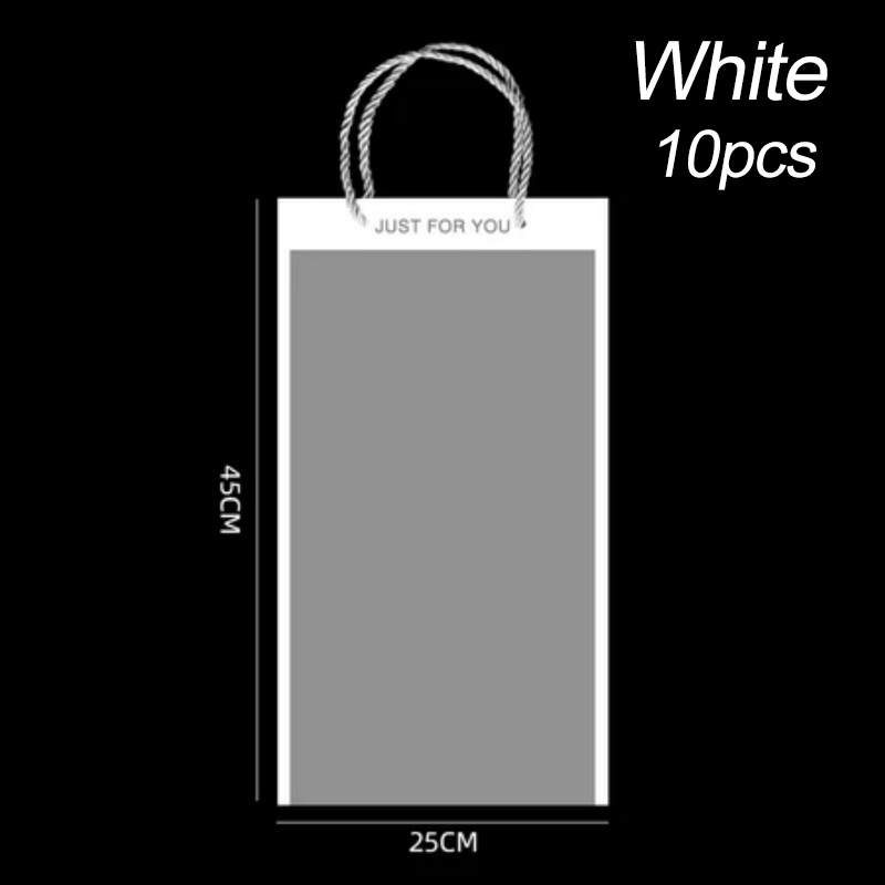 (10pcs)Flower Bag Bouquet Bag Gift Packaging Transparent Gift Bag Flowers Packing Waterproof Bag