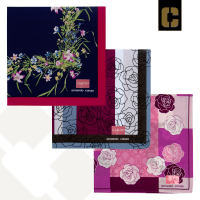 Caruso Ladies Printed Handkerchief Summer 2023 Collection 16.5″x16.5″ - set of 3 pcs