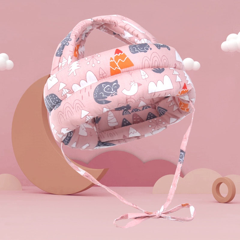 【Malaysia Stock】Infant Head Protector Baby Safety Helmet Anti-Collision Head Protection Adjustable Protective Hat Soft Comfortable