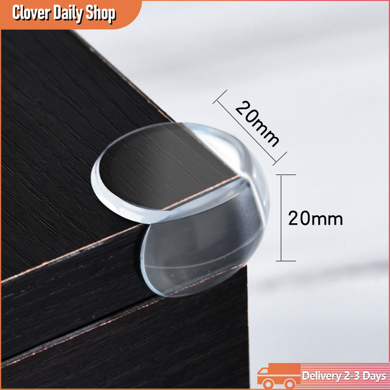 Baby Safe Edge Table Corner Guard 4 Pcs Soft Transparent PVC Furniture Protection Cover Baby Child Kids Anti-collision