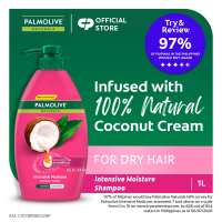 Palmolive Naturals Intensive Moisture Shampoo - with Coconut Cream for Dry Hair 1L Pump