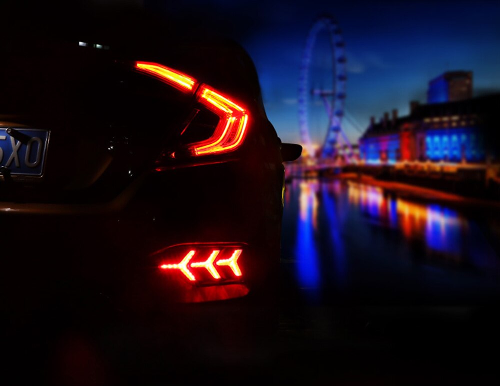 Honda Civic FC 20162019 Rear Sequential Turn Signal Fog Lights & Brake