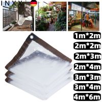 INXX Trapal Transparent PVC Plastic Tarpaulin With Eyelet Clear Tarpaulin Makapal Thickened Lona Multipurpose Cover Tear Resistant Aging Resistant with Rope