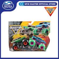 Monster Jam 1:64 Scale True Metal Die-cast trucks 2-Packs (Stripes VS Rainbow Dragon VS Full Charge Blue Thunder VS Full Charge Octon8er VS Crushstation Grave Digger VS Avenger) Vehicle Toys for Boys Kids Ages 3 years and above