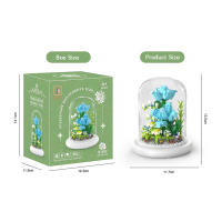 Building Toys Flowers Set Sunflower Rose Daisy Tuilp Flowers DIY Toys Holiday Gift for Girls as Home Decorations