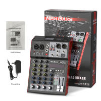 2025 New NEW BAXS original audio mixer with equalizer KL-4FX metal body 4 channels 256DSP with Bluetooth USB MP3 recording function and heavy bass output effect