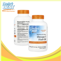 Doctors Best Ph | Doctors Best Purified & Clear Omega 3 Fish Oil 2000 mg 120 Marine Softgels (1000 mg per Softgel) Supports Heart Eye Brain & Joint Health