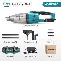 YOFIDRA 650ML Cordless Vacuum Cleaner Electric Rechargeable Efficient Household Indoor Hair Dust Cleaning Cordless Vacuum Heavy Duty Power Tools For Makita 21V Battery