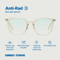 Sunnies Studios Anti-Rad Adaptive Eyewear Gatsby (Non-Graded Anti Radiation Eyeglasses for Men and Women)