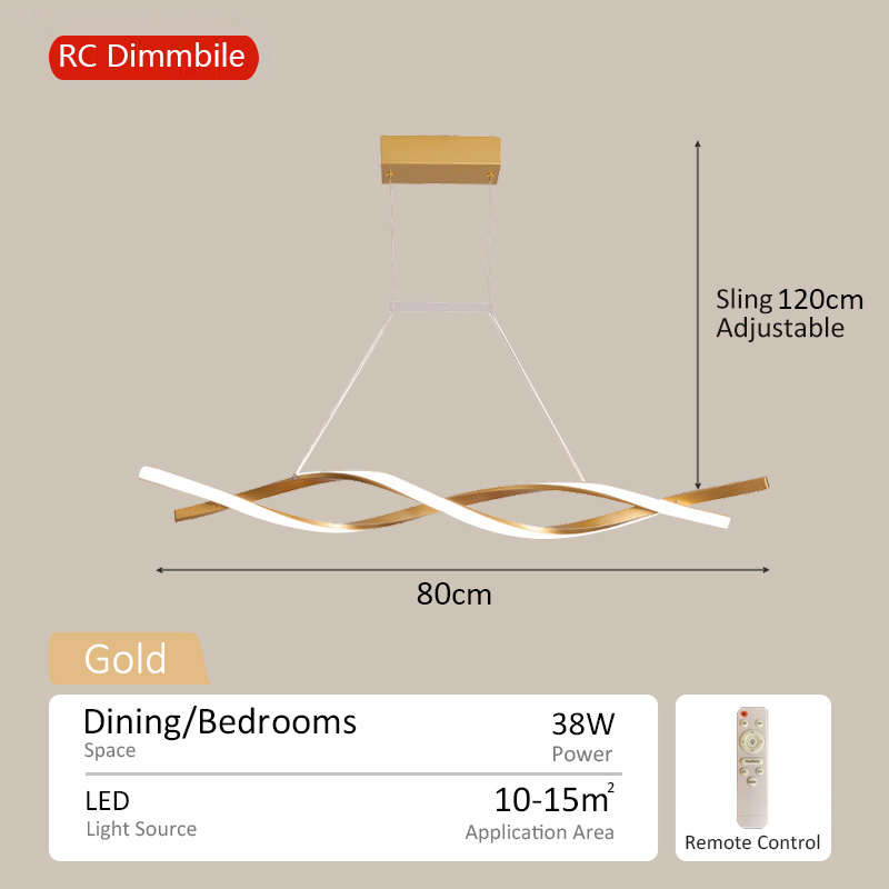 Modern Chandelier Ceiling Lights for Kitchen LED Hanging Lights Bar Counter Pendant Lights Dining Room