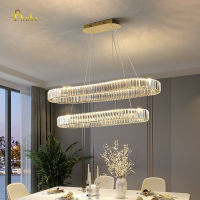 Phube Lighting Modern LED Crystal Chandelier Light FixturesPendant Lighting Stainless Steel Chrome Ceiling Lamp Hanging Lights for Living Room Dining Room Bedroom Kitchen Closet