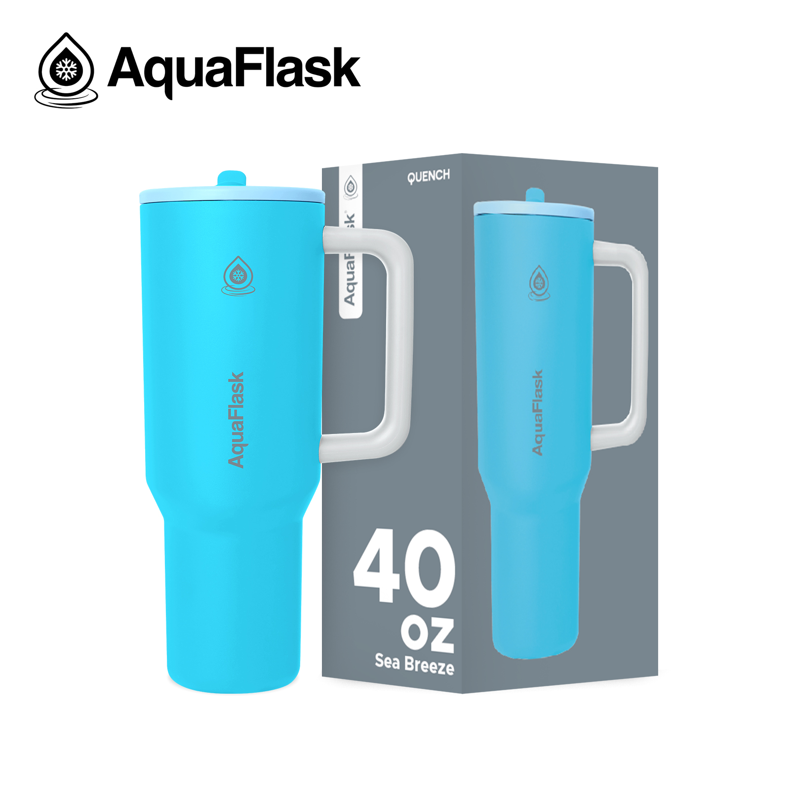 AquaFlask Quench Collection (20oz/40oz) and Quench Lid