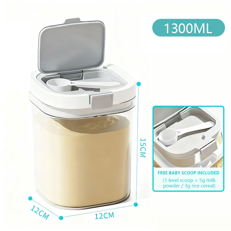 Phanqy 800ML&1800ML Baby Milk Powder Box Food Storage Powder Container Good Sealing For Portable