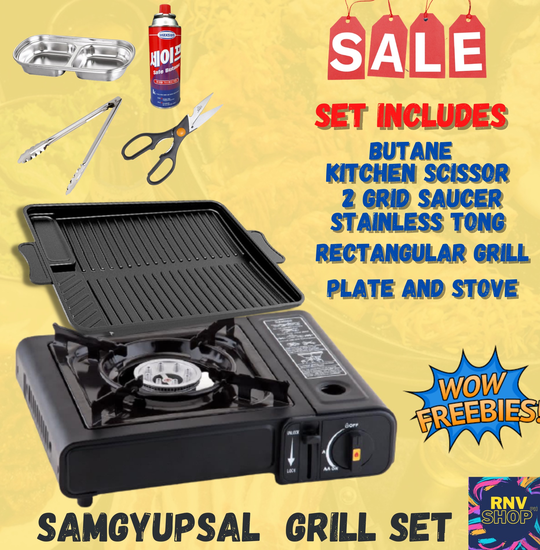 Samgyupsal Grill Pan Set Samgyupsal Grill Pan Samgyupsal Butane Gas