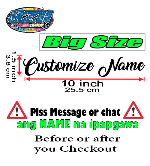 Personalized Customize Name Stickers For Car Motorcycle Tumbler Laptop and More