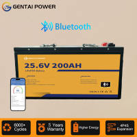 【Bluetooth】 GENTAI LiFePO4 Battery 12V 100AH/280AH 24V100AH/200AH Lithium Battery Solar Battery Built-in 100A JBD BMS 10000+ Cycles