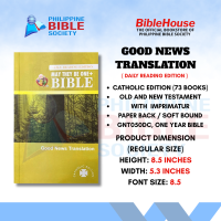 BibleHouse Good News Translation One Year Bible Catholic Edition Paper Cover | Deuterocanonical | Old and New Testament | Philippine Bible Society