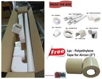 HOL 1set -3″x2.5″ - PVC Copper Pipe Cladding/Molding Set for Aircon Good for 1hp - 3hp