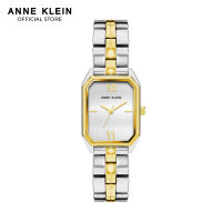 Anne Klein AK3775SVTT0000 Gold Two Tone Octagon Watch with Silver Dial