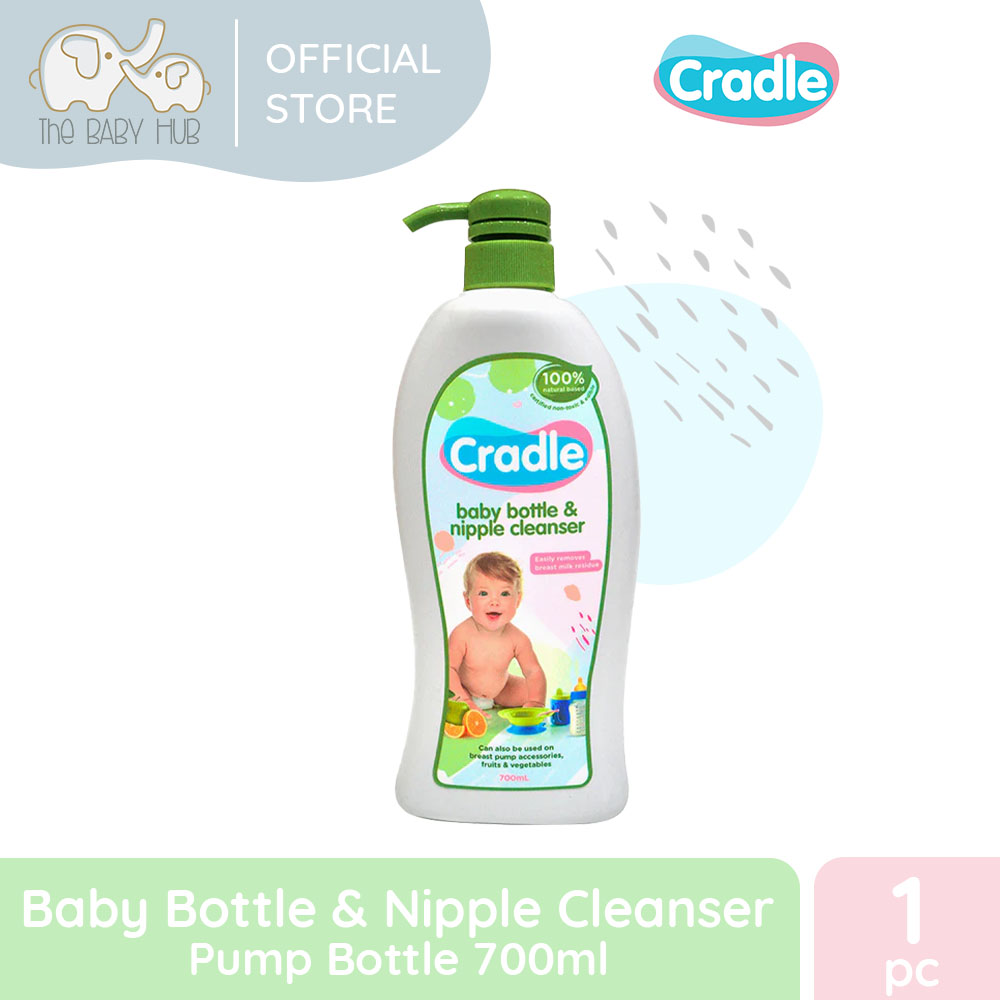 Cradle Natural Bottle & Nipple Cleanser Pump Bottle 700ml