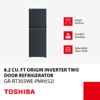 Toshiba 6.9 cu ft and 8.2 cu ft Origin Inverter Two Door Refrigerator