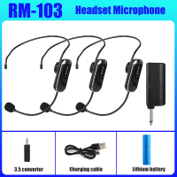 RAYHAYES RM-101 lavalier wireless Microphone Head-mounted outdoor portable lapel headset mike  for videoketeachingchurchhost