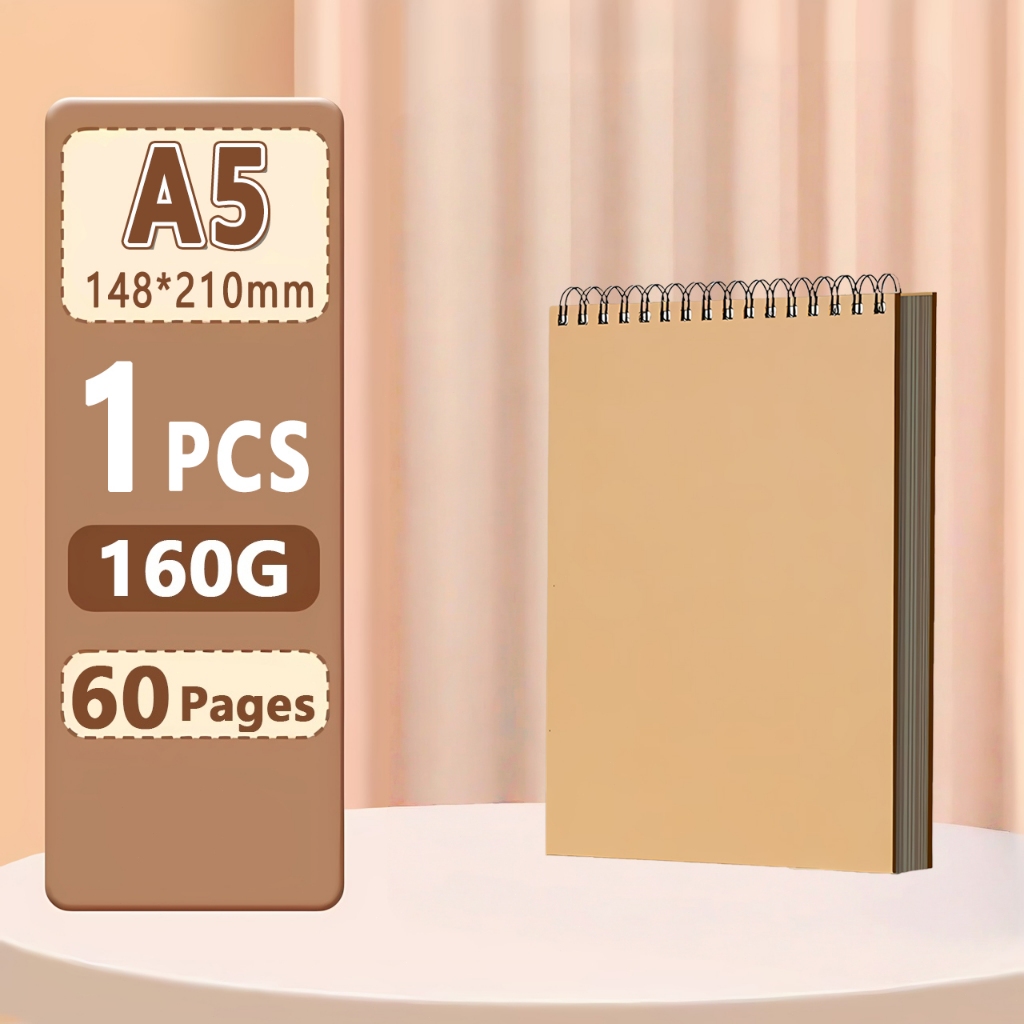 Professional sketchbook Thick paper Spiral notebook Art school supplies Pencil drawing notepad