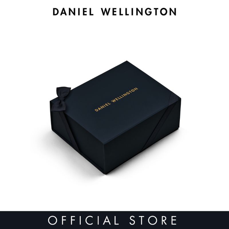 Daniel Wellington Premium Gift Box - Dark Navy Blue Gift Box with Ribbon - Can fit 2 products