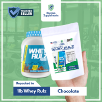 MUSCLE RULZ WHEY RULZ PROTEIN POWDER CHOCOLATE (1LB REPACKED)