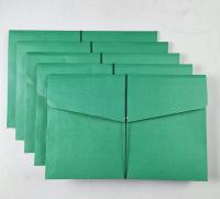 Veco Expanding Envelope w/garter Long Morocco 5pcs (Available: Green orange yellow gold yellow red)