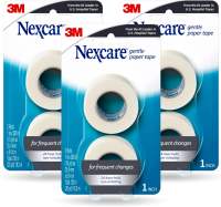 Nexcare Gentle Paper Tape Medical Paper Tape Secures Dressings and Lifts Away Gently - 1 In x 10 Yds 2 Rolls of Tape