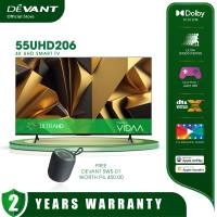 DEVANT 55UHD206 55 inch Ultra HD (UHD) 4K Smart TV - Netflix Youtube w/ FREE Wall Bracket & SPEAKER