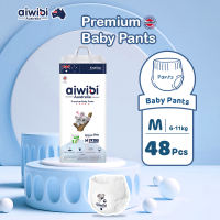 Aiwbii Ultra-Thin Comfort Pants Diapers M-4XL Breathable & Hypoallergenic Absorbent Baby Pull-Ups with Zero-Touch Design