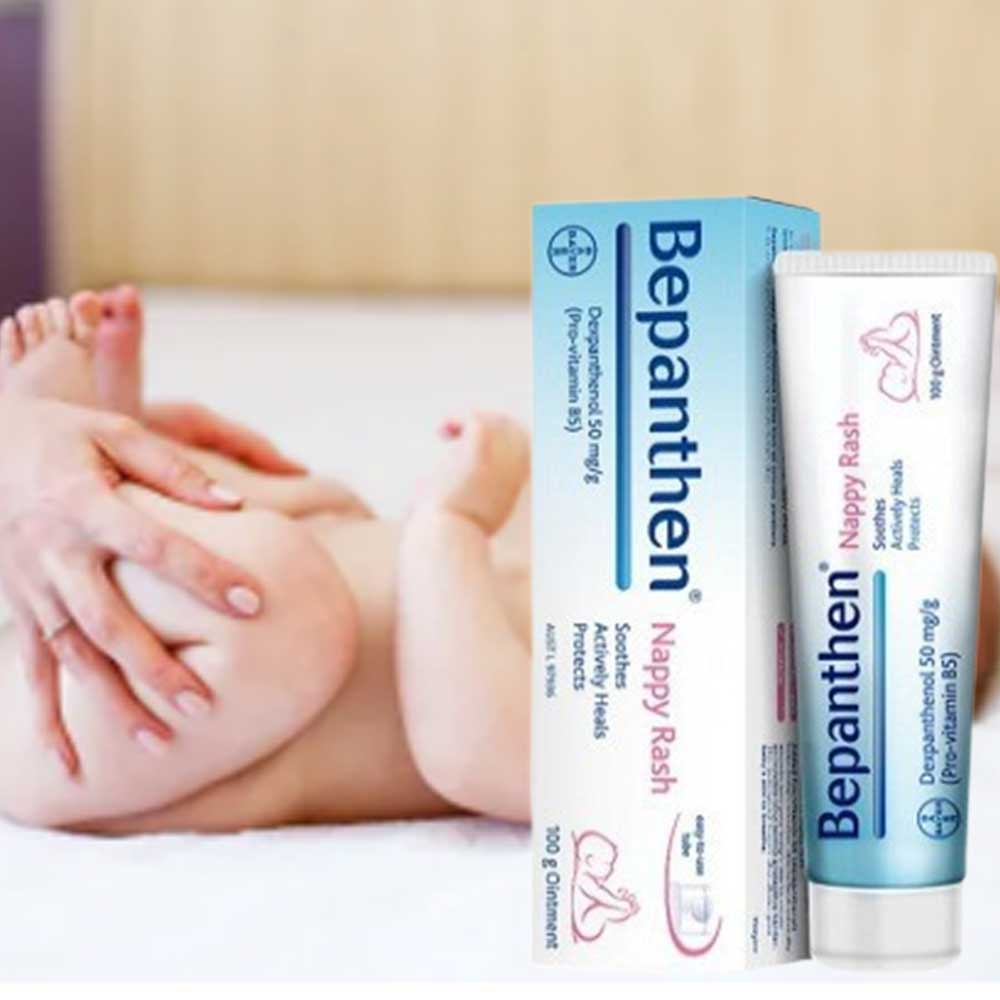 100g Bepanthen Baby Diaper Rash Cream by Bayer – Soothing & Care for Babys Delicate Skin