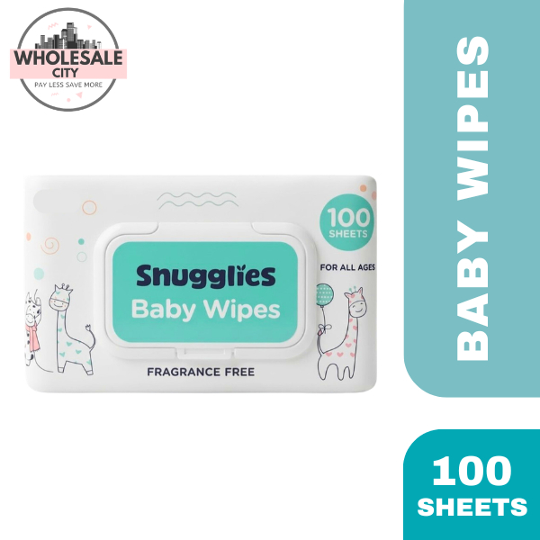 Snugglies Baby Wipes (Fragrance-Free) – 100 Sheets