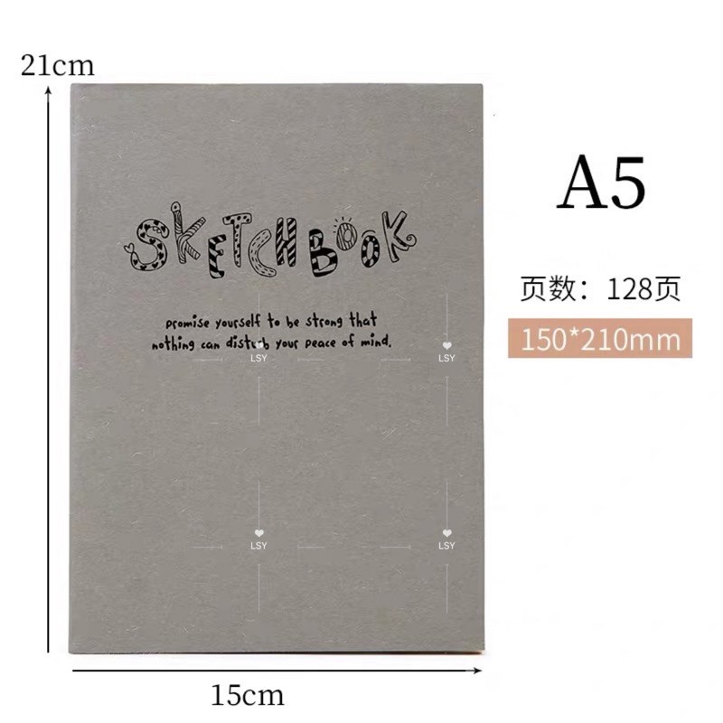 Sy Sketchbook A5 Sketchbook black and brown