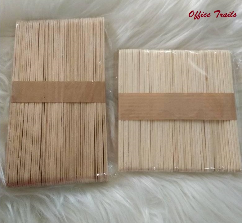 Popsicle Sticks Assorted Colors and Plain 50Pieces Jumbo (Large) Small (Mini)
