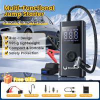 SOARFLY Car Jump Starter 4in1 Multi-function Car High Power Bank 6000mah Portable Air Pump Tire Inflator Jumper Starter
