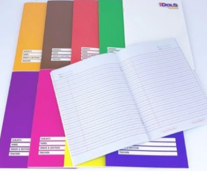 IDOLS RANDOM BRAND Spiral Yarn Notebook Colored Cover and w/DesignComposition Writing 10pcs Per Ream