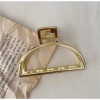 EMS fashion Large Metal Claw Clips Hollow Non-slip Hair Catch Jaw Clamp for Women Girls Hair clip accessories