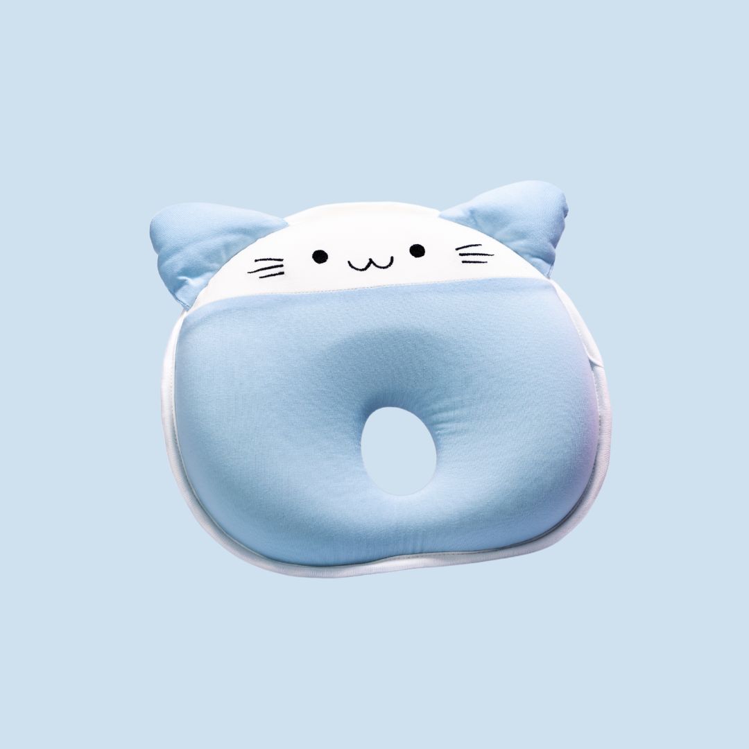 Supermama Lab Memory Foam Baby Pillow - Ergonomic Hypoallergenic Breathable Easy to Wash | Newborn Head Shaping Support