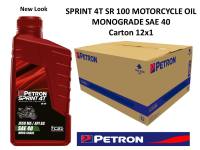 PETRON SPRINT 4T SR 100 MOTORCYCLE OIL MONOGRADE SAE 40 (Carton of 12x1L)
