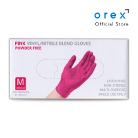 OREX Disposable Vinyl (PVC) Nitrile Blend Examination Gloves - 1 box (100 pcs)