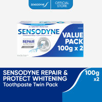 Sensodyne Repair & Protect Whitening Toothpaste 100g [Twin Pack] Protection of Sensitive Teeth
