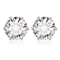JewelryPalace Moissanite GRA D Color Total 0.6ct 1ct 2ct 3ct 4ct 6ct S925 Sterling Silver Stud Earrings for Woman 100% Passed The Diamond Selector