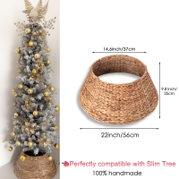 NUVOX Christmas Tree Collar 100% Hand Woven X-Max Tree Decorations Easy to Set Up for Home Decor