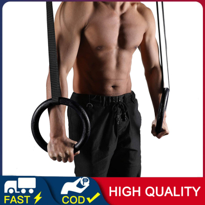 Gymnastic Rings Pull-Up Fitness Gym Rings with Adjustable Straps for ...