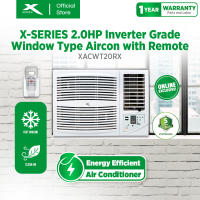 X-SERIES 2HP Window Type Aircon Inverter Grade Side Discharge High-Efficiency  with Temperature Control Display with Timer Multiple Fan Speeds and Remote Control (White) [XACWT20RX]