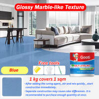 ✨5KG WITH TOOL✨GOOTI Self Leveling Imitation Marble Epoxy Colored Sand Floor Paint Bathroom Ceramic Tiles Cement Floor Tiles Waterproof and Anti-skid